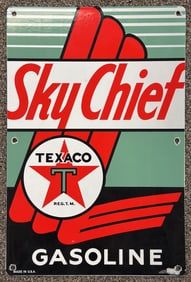SSP Replica Texaco Sky Chief Gasoline Pump Plate