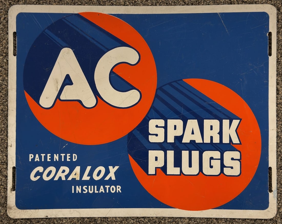 Vtg SST AC Spark Plugs Advertising Sign (1 of 4)
