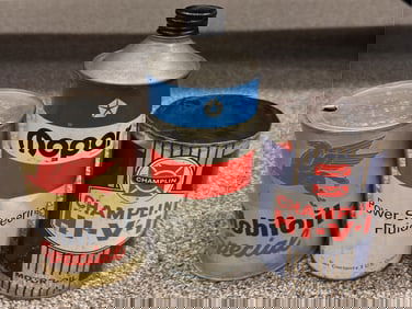 Mobiloil, Mopar, & Champlain 1qt Oil Cans