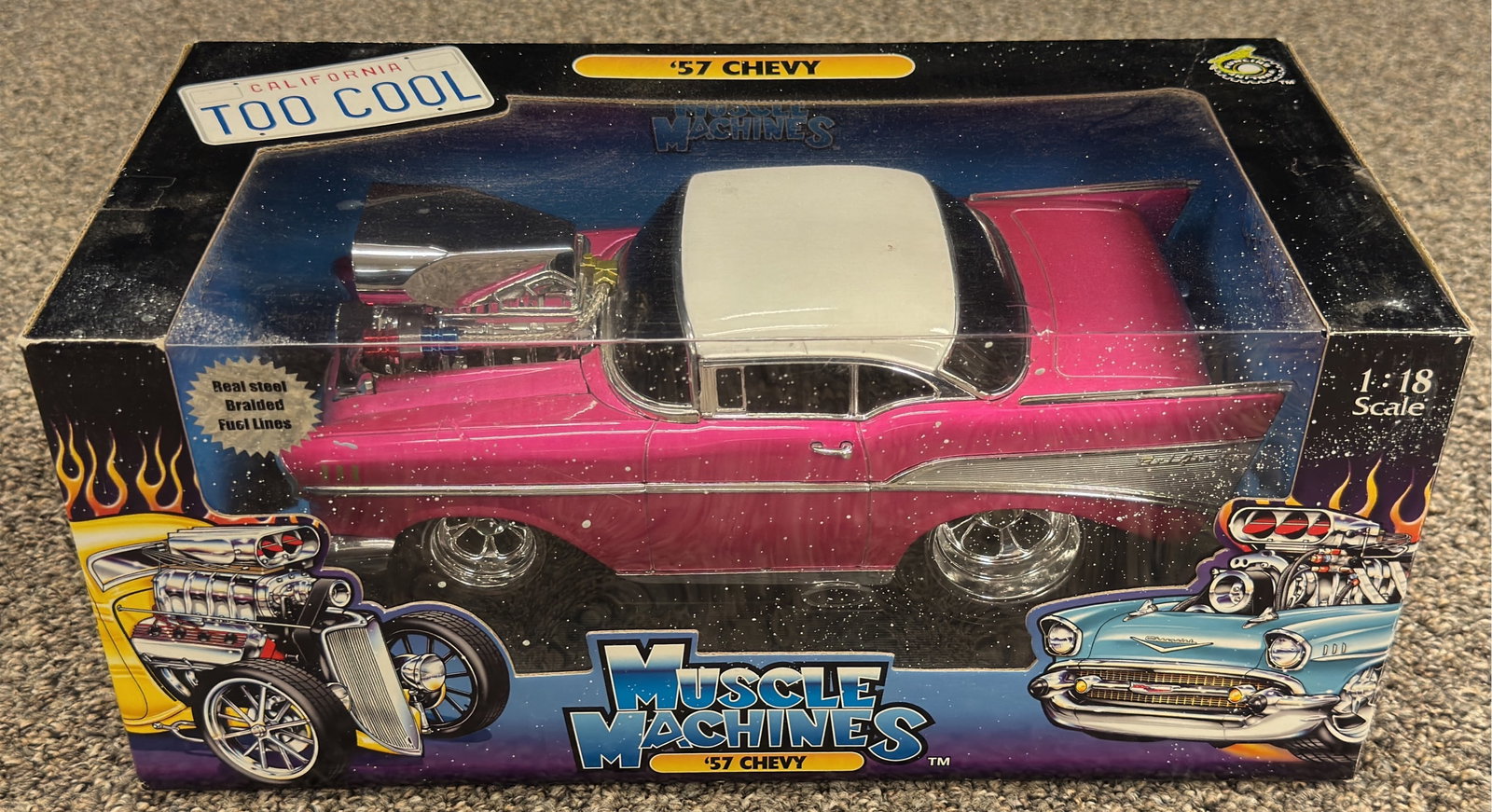 Muscle Machines 1957 Chevy Bel Air 1:18 Scale Die Cast Car (1 of 4)