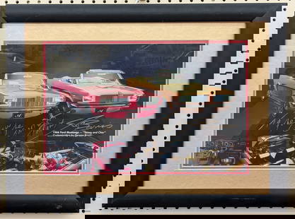 George Barris Signed Sonny & Cher Photograph: Measures 23.5n wide x 17.5in tall.