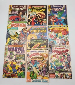 10 Vintage Spider-Man Comic Books - The Amazing Spider-Man 77, The Amazing Spider-Man 52 & more