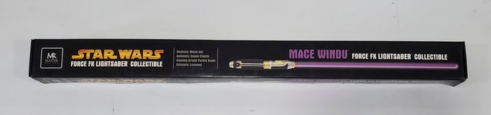 Master Replicas Star Wars Mace Windu Force FX Lightsaber Collectible
