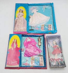 Vintage Topper Dancing Angie Dawn Doll and Outfits with Boxes