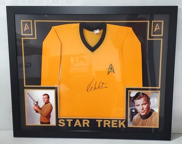 Star Trek William Shatner Signed Uniform Jersey JSA Authenticated