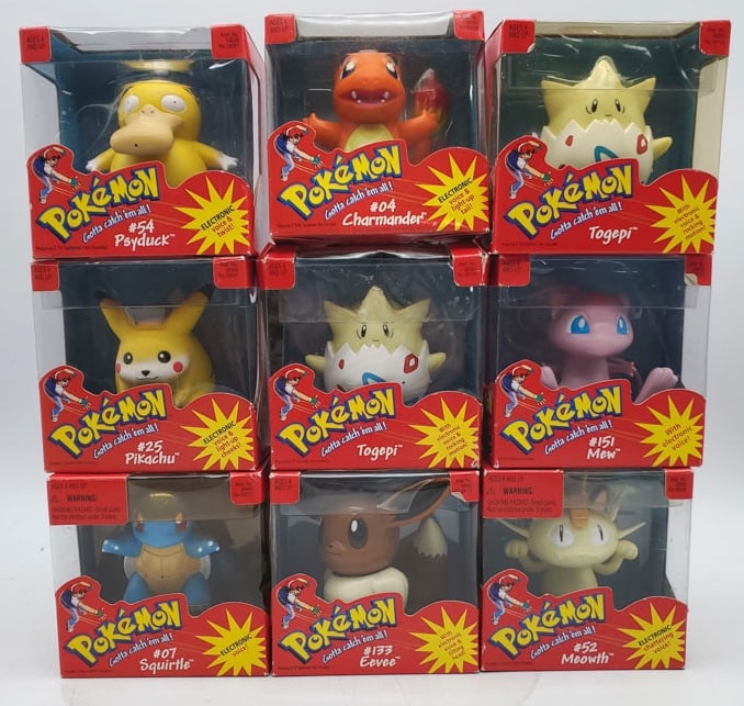 9 Pokémon Electronic Figures including Charmander, Squirtle, and More. (1 of 7)