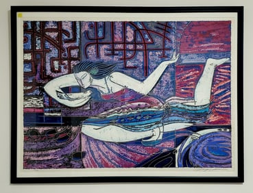 Adrian Wong Shue “Song Bird” Lithograph Print Signed and Numbered in Pencil 243/300