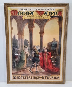 Original Vintage French Theater Monna Vanna Gustave Fraipont Poster Delaney
