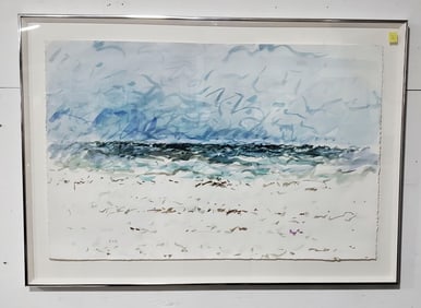 Ken Ecker Watercolor Landscape Painting on Paper