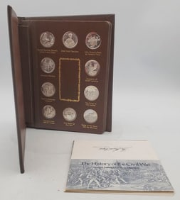 Limited Edition Lincoln Mint The History of the Civil War 40 .999 Silver Coins 1040 grams