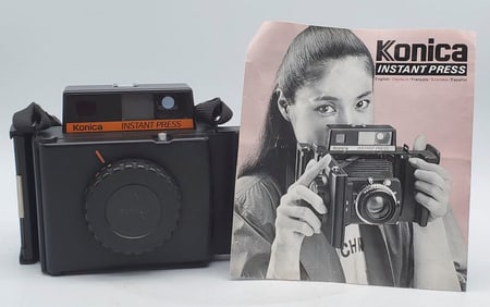 Konica Instant Press Polaroid Camera
