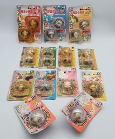 13 Pokemon Japanese Sealed Tomy Figures including Dragonite, Bulbasaur, and more