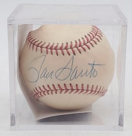 JSA Autograph Signature Ron Santo on Official National League Ball