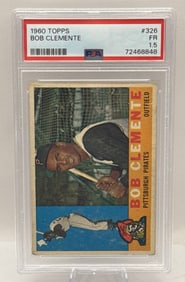 Graded PSA 1960 Bob Roberto Clemente Topps Baseball Card FR 1.5