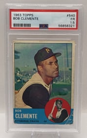 Graded PSA 1963 Bob Roberto Clemente Topps Baseball Card FR 1.5