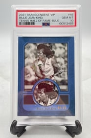 Graded 2021 Billie Jean King Transcendent Tennis Card (5/15) GEM-MT 10 Tennis Hall of Fame