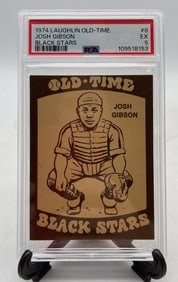 Graded 1974 Laughlin Old Time Black Stars #8 Josh Gibson EX 5 Set Break