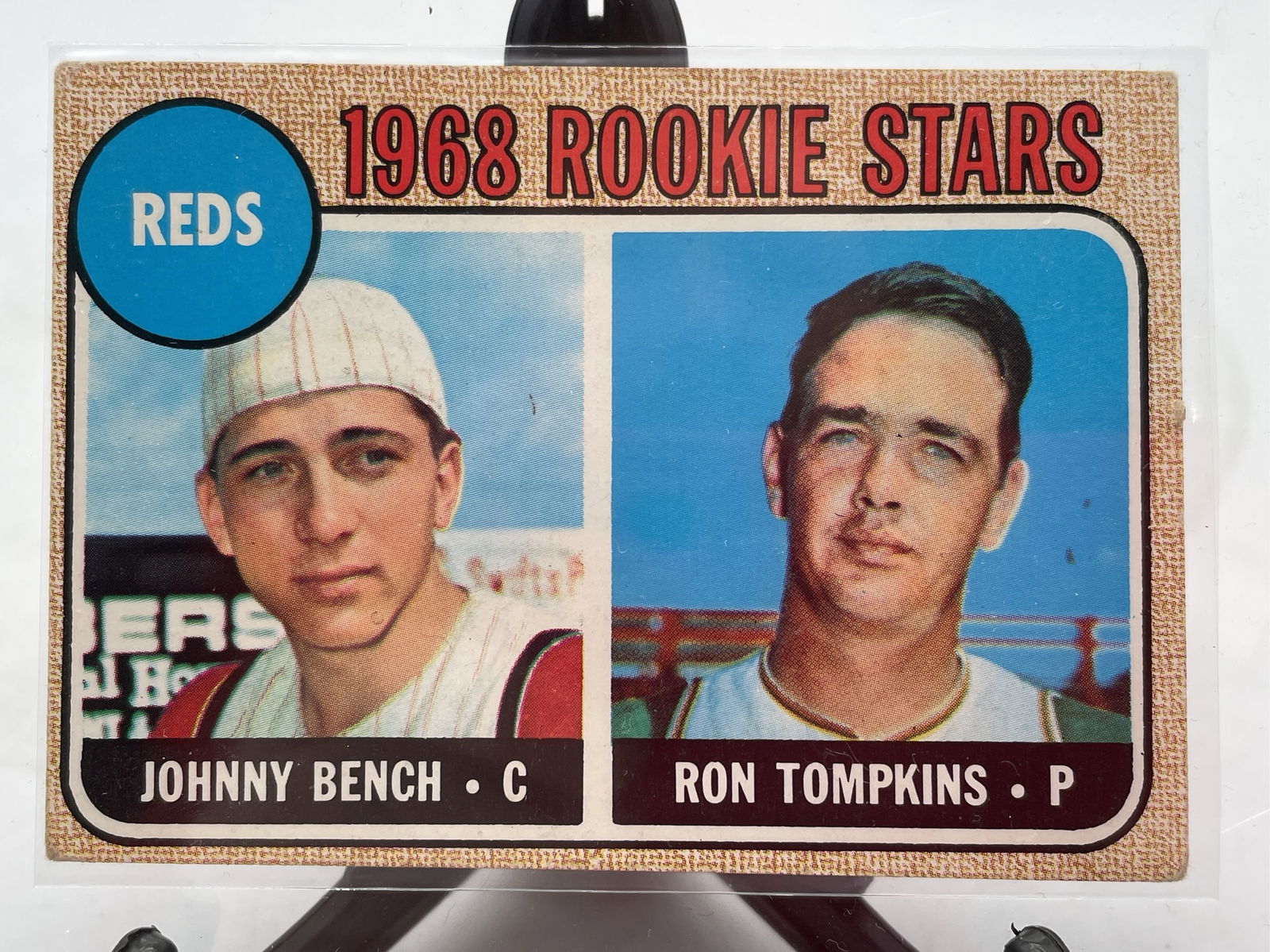 1968 Johnny Bench Topps Rookie Baseball Card (1 of 5)
