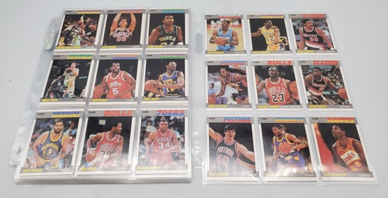 1987 Fleer Basketball Complete Set 132/132, Michael Jordan?s 2nd Year