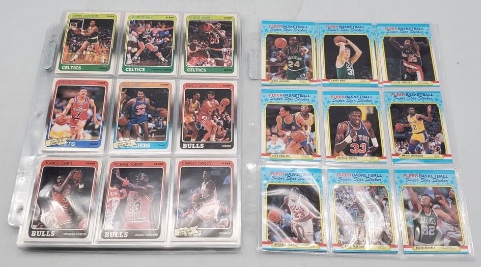 1988 Fleer Basketball Complete Set 132/132, Michael Jordan?s 3rd Year (1 of 9)