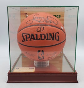 Larry Bird Autographed Basketball authenticated by Steiner.