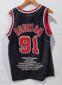 Absolute authentic Authentic Dennis Rodman Autograph Chicago Bulls Jersey