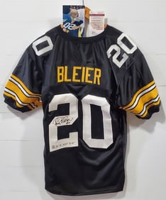 JSA Authentic Rocky Bleier Autograph Jersey S.B. IX, X, XIII, XIV
