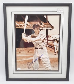 JSA Authentic Joe Dimaggio Autograph Picture Framed
