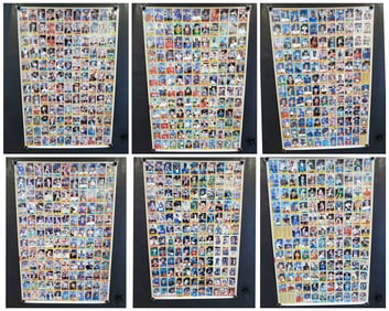 6 Topps 1987 Baseball Trading Cards Uncut Sheets 792 Cards FULL COMPLETE SET
