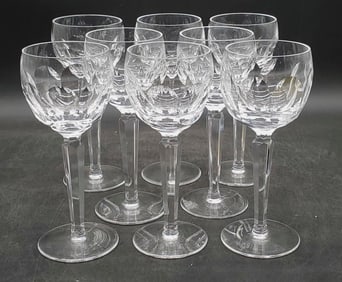 (8) Waterford Crystal Sheila Hock Wine Glasses