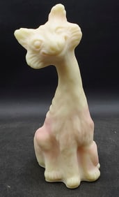 Fenton Burmese Alley Cat Uranium Glass