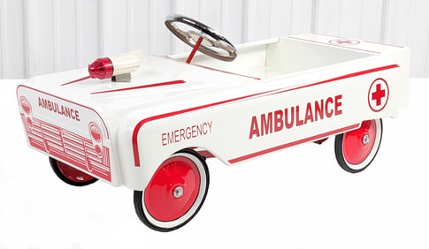 Custom Emergency Ambulance Pedal Car