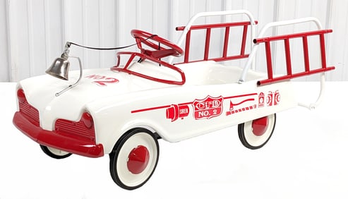 Restored Midwest Industries Studebaker Fire Truck Pedal Car