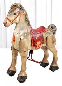 MOBO White Bronco Ride On Horse