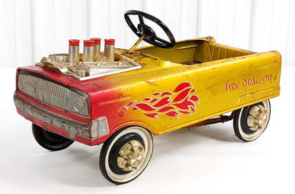 Original Murray Fire Drag-On Pedal Car