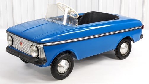 Original Russian Moskvich Pedal Car - Blue