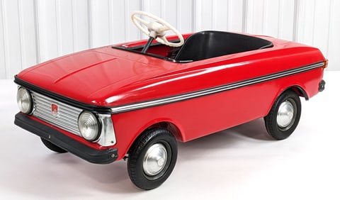 Original Russian Moskvich Pedal Car - Red