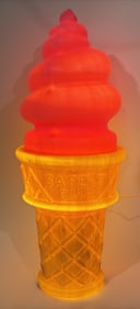 Giant Lighted Safe-T Cup Blow Mold Ice Cream Cone