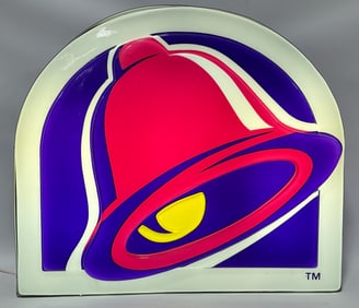 3ft Taco Bell Embossed Lighted Advertising Sign