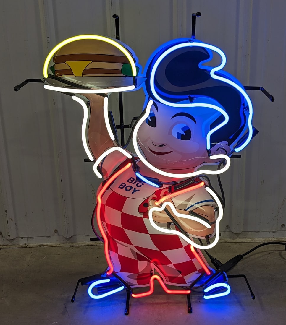 Custom "Big Boy" Four-Color Neon Sign (1 of 7)