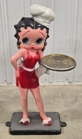 3ft Betty Boop Diner Waitress Statue