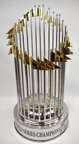 1984 Detroit Tigers World Series Full Size Replica Trophy Signed By MVP Alan Trammel