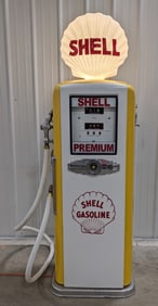 Restored Vintage Smithway Shell Gasoline Gas Pump