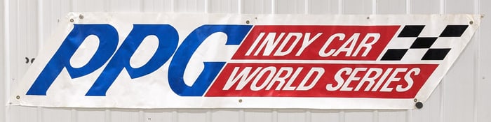 10ft Vintage PPG Indy Car Racing World Series Race Used Banner