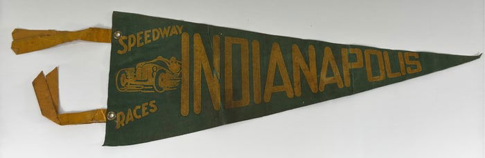 1930s-40s Indianapolis Speedway Auto Race Pennant