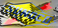 Sunoco Service Station Lighted Embossed Custom Sign