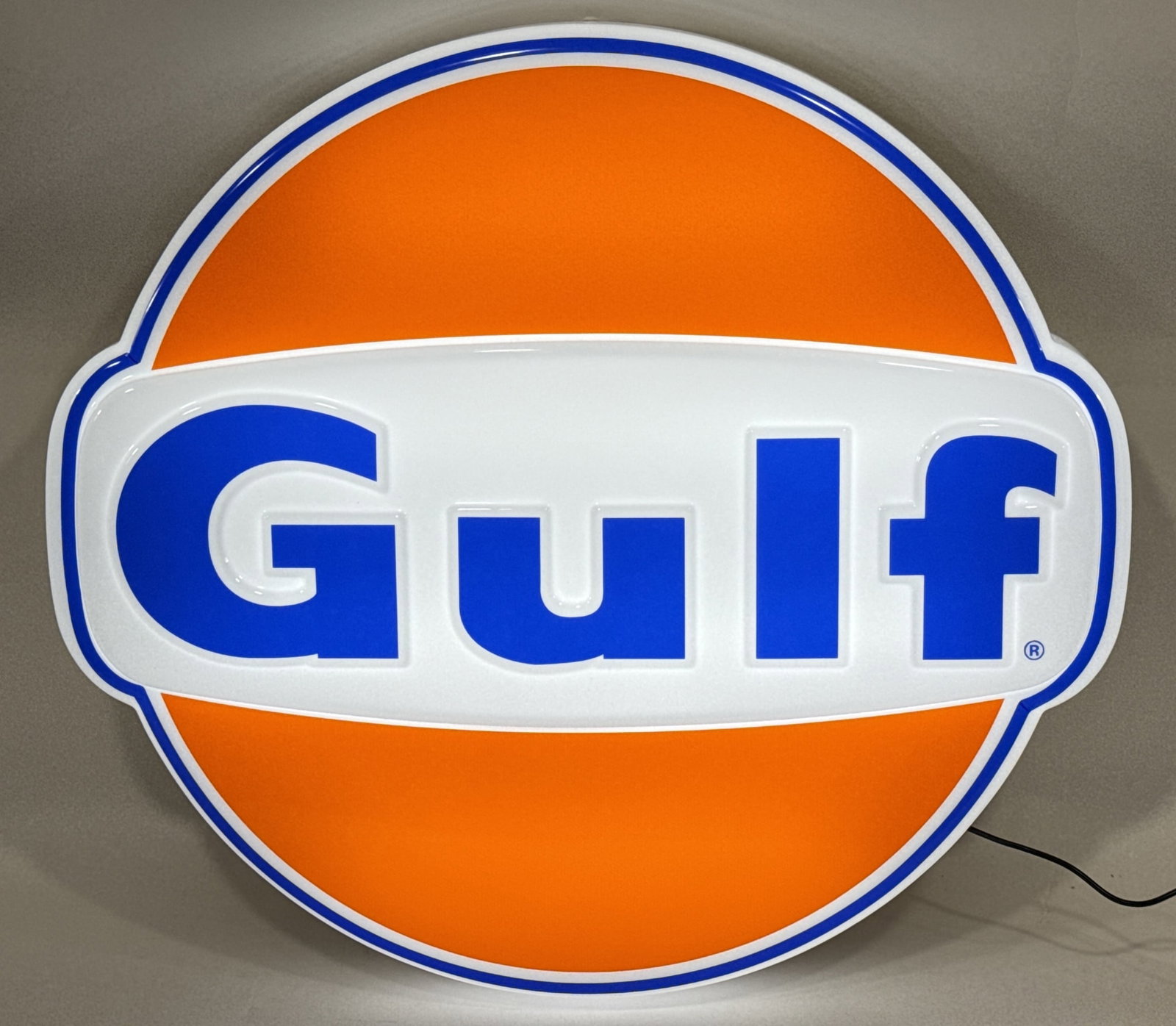 Gulf Service Station Embossed Lighted Custom Sign (1 of 8)