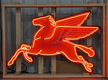 Custom Mobil Pegasus Neon Sign