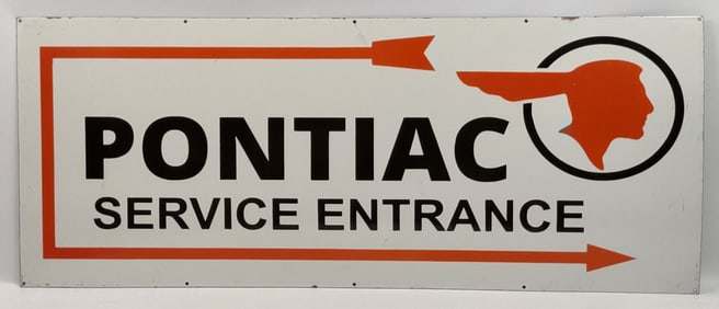 5ft SSP Pontiac Service Entrance Fantasy Dealership Style Sign