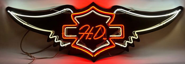 6ft Custom Harley-Davison 2-Color Neon Advertising Sign